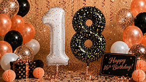 (image for) 18th Number Balloons