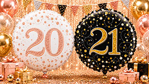 (image for) Age 20-21 Birthday Balloons