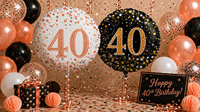 (image for) 40th Party Balloons