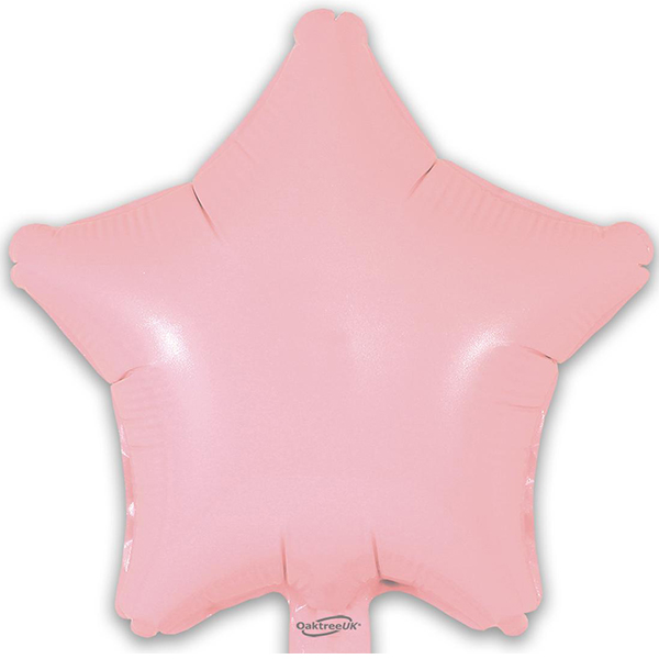 9" Matte Pink Star Self Sealing Foil Balloons 5pk (image for) 9" Matte Pink Star Self Sealing Foil Balloons 5pk