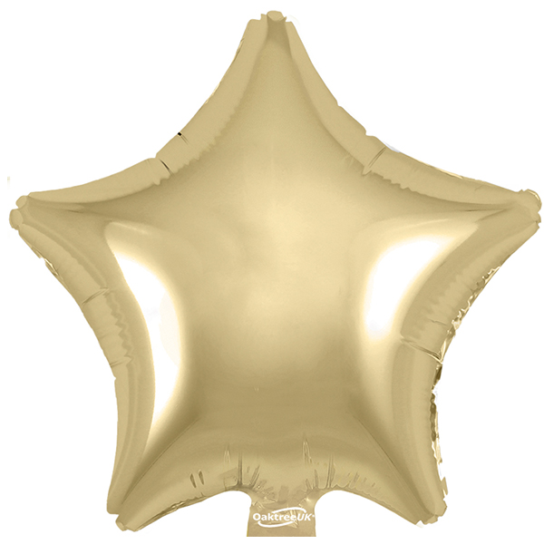 9" Gold Silk Star Self Sealing Foil Balloons 5pk (image for) 9" Gold Silk Star Self Sealing Foil Balloons 5pk
