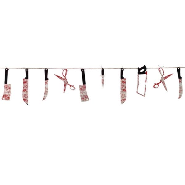 Bloody Weapon Halloween Banner