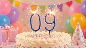 (image for) Blue Number Sparklers