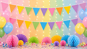 (image for) Coloured Party Bunting