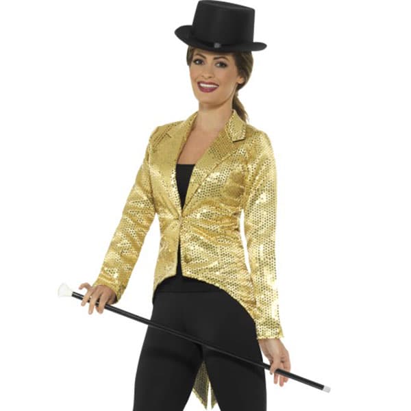 Gold Sequin Tailcoat Jacket (image for) Gold Sequin Tailcoat Jacket