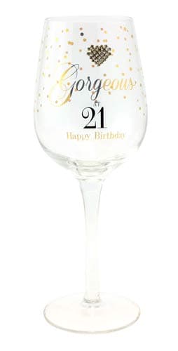 (image for) Gorgeous At 21 Wine Glass
