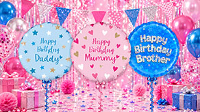 (image for) Family Relation Birthday Balloons