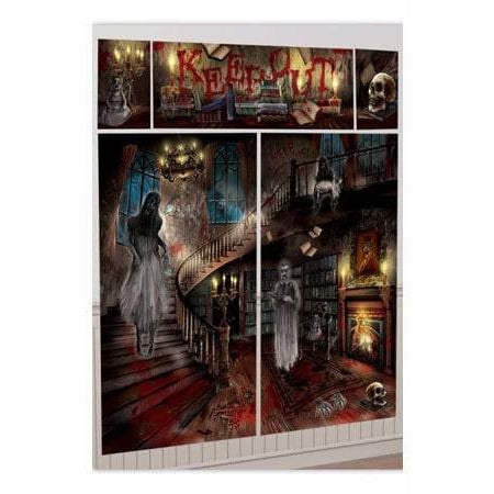 (image for) Haunted House Wall Decorating Kit 5pk