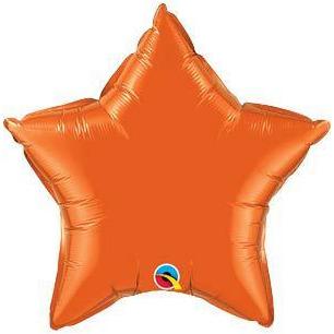 (image for) 20" Orange Star Foil Balloon