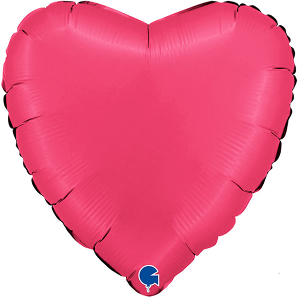 (image for) 18" Lipstick Pink Heart Foil Balloon