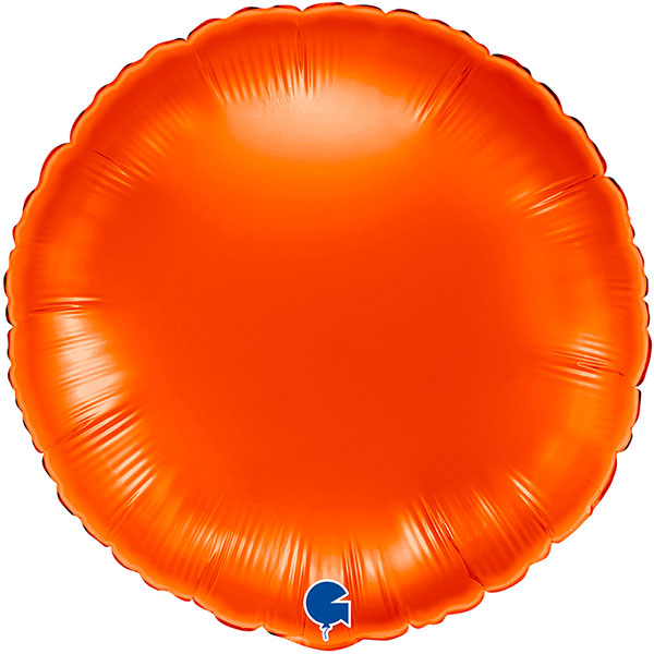 18" Orange Round Foil Balloon (image for) 18" Orange Round Foil Balloon