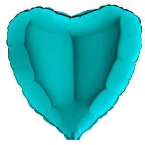 18" Tiffany Heart Foil Balloon (image for) 18" Tiffany Heart Foil Balloon