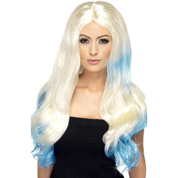 (image for) Dip Dye Blonde Wigs With Middle Parting