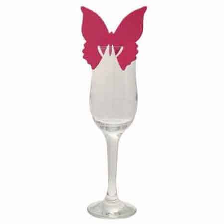 (image for) Pink Butterfly Place Cards x10