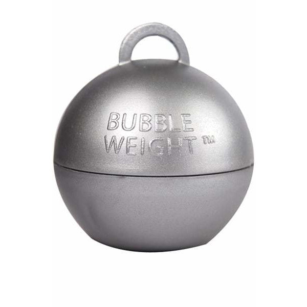 Silver Bubble Balloon Weights 1pk (image for) Silver Bubble Balloon Weights 1pk