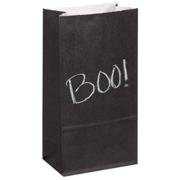 (image for) Black Chalk Paper Bags x8