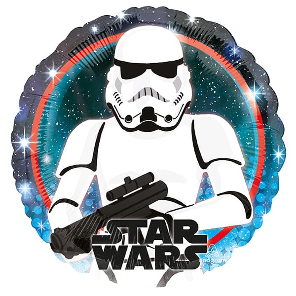 18" Star Wars Storm Trooper Foil Balloon (image for) 18" Star Wars Storm Trooper Foil Balloon