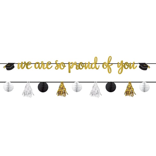 (image for) Proud Of You Graduation Banner Kit 2pk
