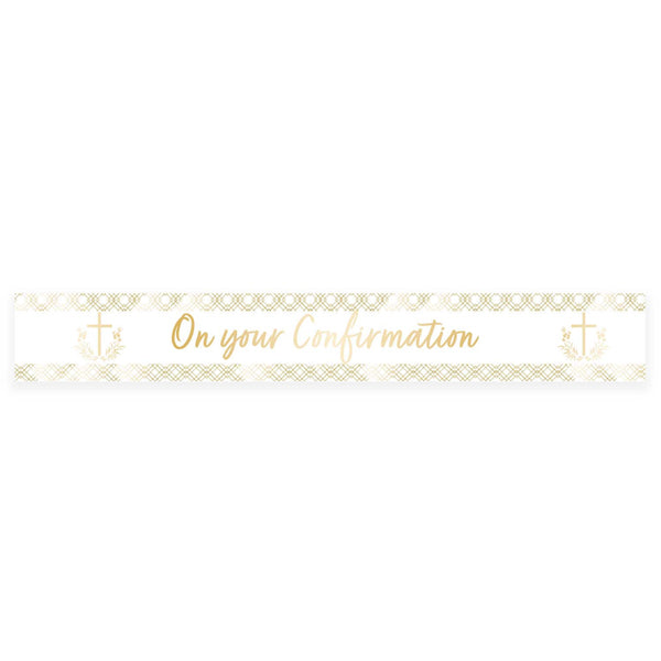 Confirmation Botanical Celebration Foil Banner (image for) Confirmation Botanical Celebration Foil Banner