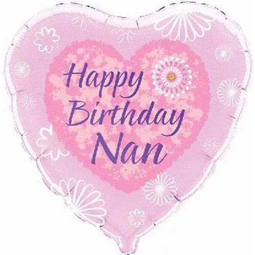 (image for) 18" Happy Birthday Nan Foil Balloon