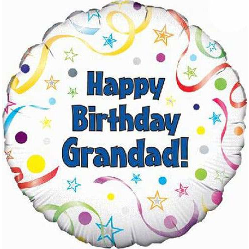 (image for) 18" Happy Birthday Grandad Foil Balloon