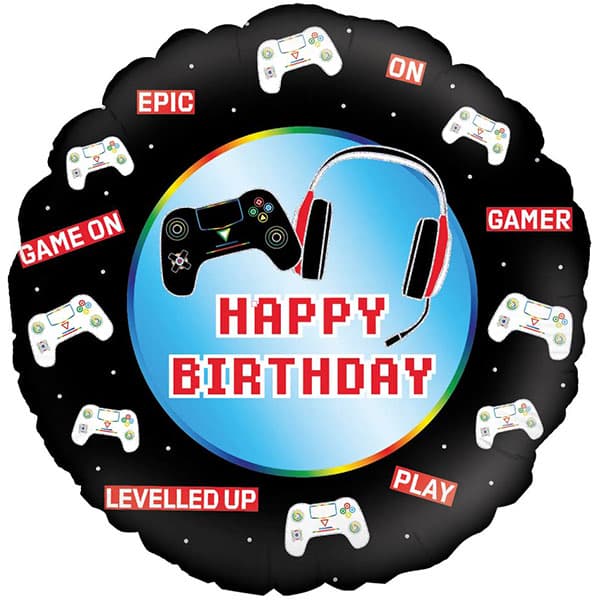 18" Birthday Controller Foil Balloon (image for) 18" Birthday Controller Foil Balloon