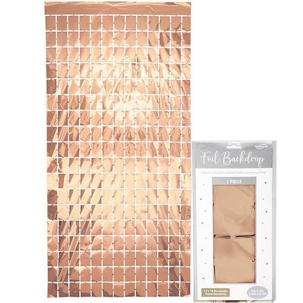 (image for) Metallic Rose Gold Foil Backdrop