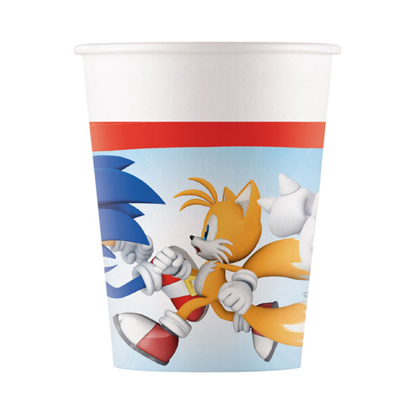 Sonic The Hedgehog Paper Cups 8pk (image for) Sonic The Hedgehog Paper Cups 8pk