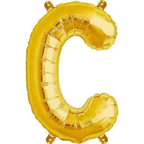 (image for) Gold Letter D Air Filled Balloons
