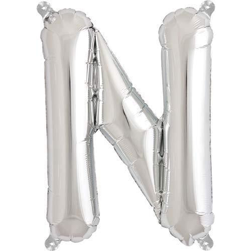 (image for) Silver Letter O Air Filled Balloons