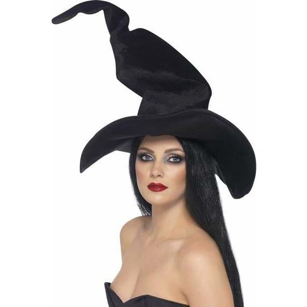 Black Velour Witch Hat (image for) Black Velour Witch Hat