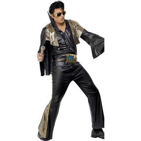 Elvis Black and Gold Costume