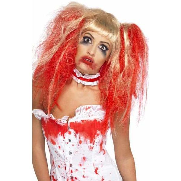 (image for) Blonde and Red Blood Drip Wig