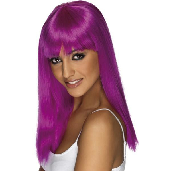 Neon Purple Glamourama Wig (image for) Neon Purple Glamourama Wig