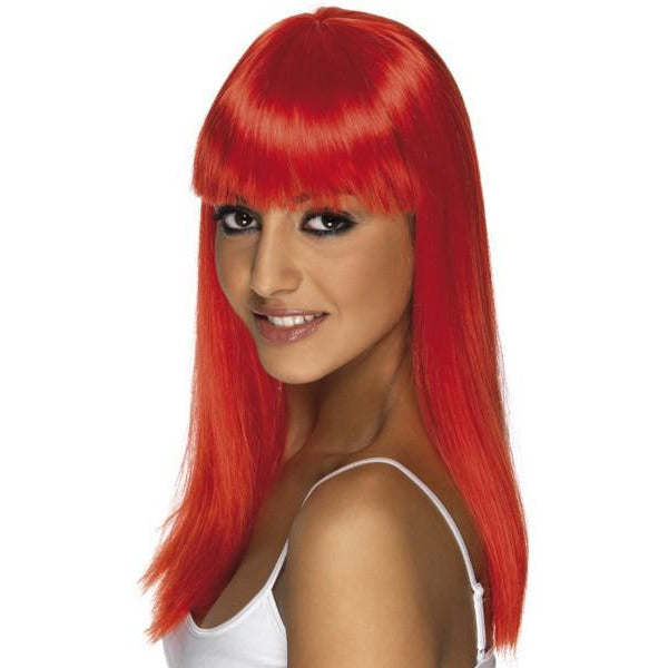 (image for) Neon Red Glamourama Wig
