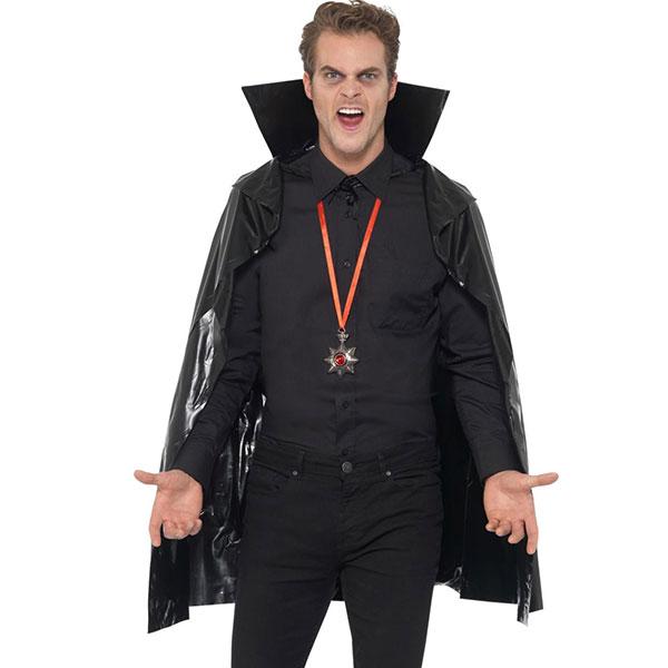 (image for) Black PVC Vampire Cape