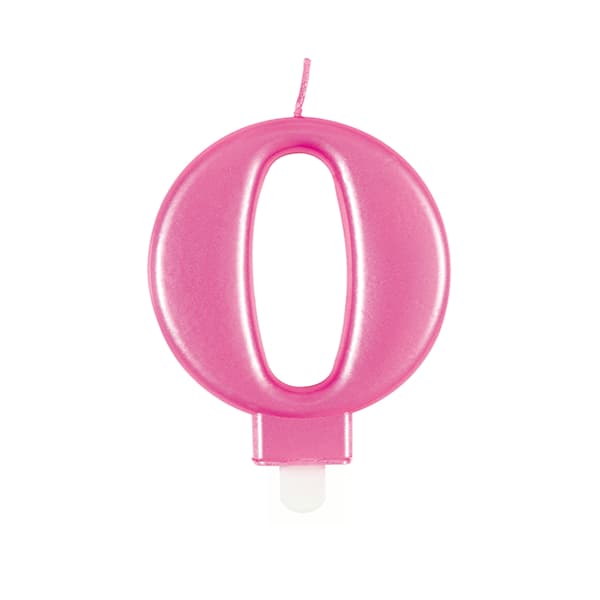 0 Pink Number Candle (image for) 0 Pink Number Candle