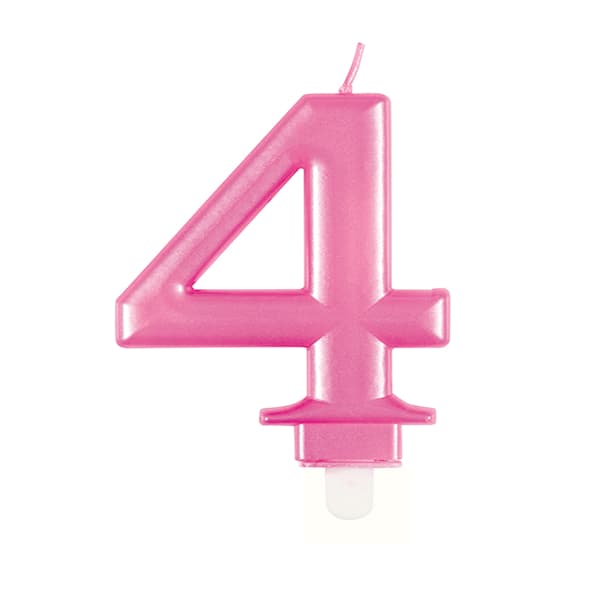 (image for) 4 Pink Number Candle