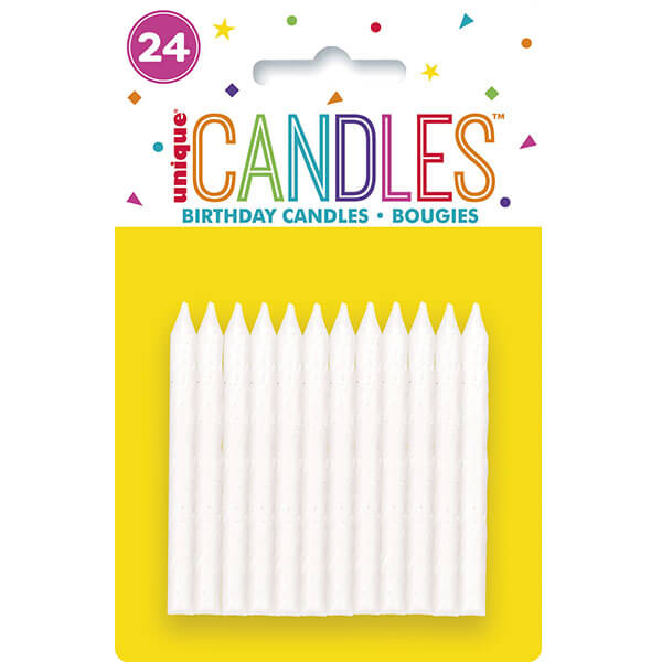 Iridescent Glitter Cake Candles 24pk (image for) Iridescent Glitter Cake Candles 24pk
