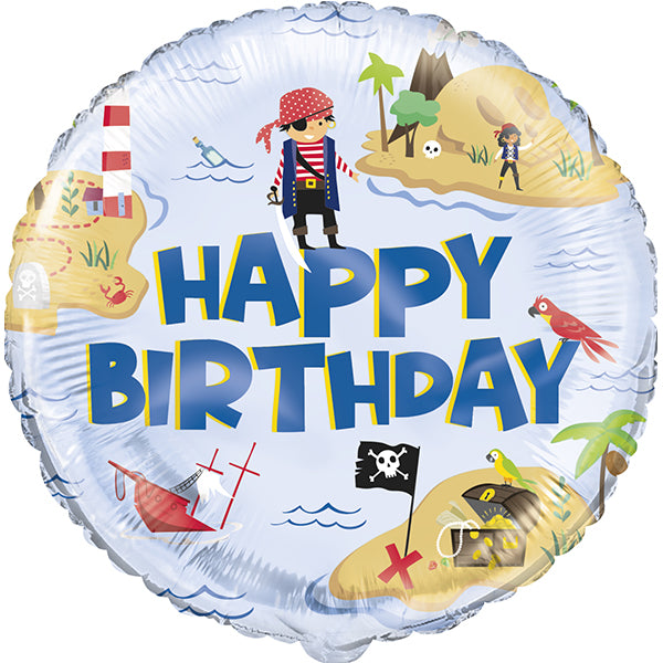 18" Ahoy Pirate Foil Balloon (image for) 18" Ahoy Pirate Foil Balloon