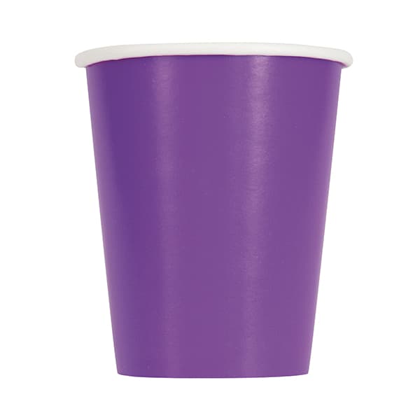 Neon Purple Paper Cups 14pk (image for) Neon Purple Paper Cups 14pk