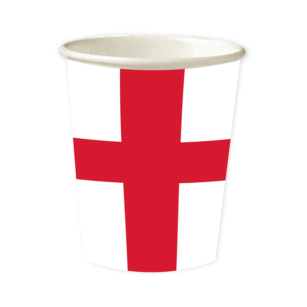 (image for) England Paper Party Cups 8pk