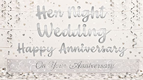 (image for) Hen Night To Anniversary Banners & Bunting