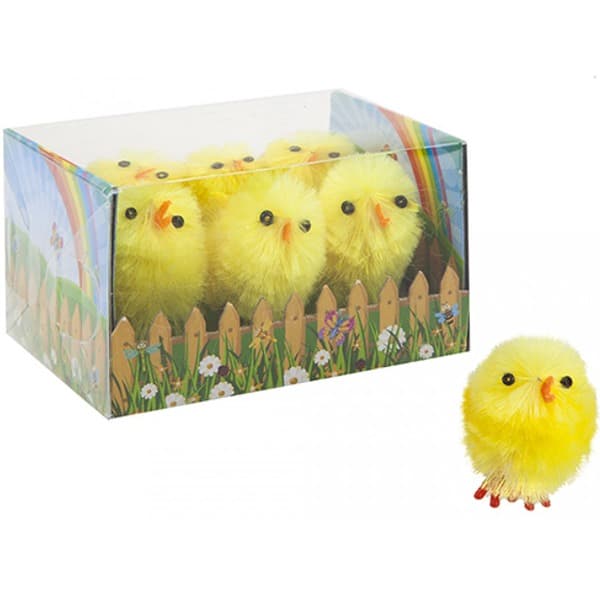 Chenille Chicks 6pk (image for) Chenille Chicks 6pk